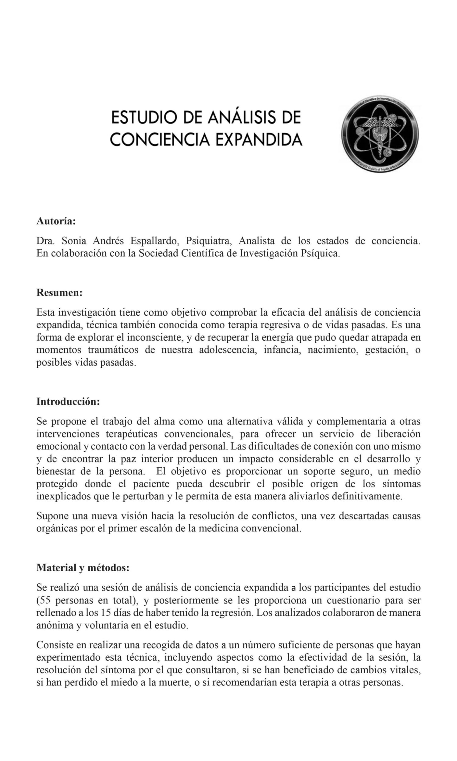 TERAPIA DE VIDAS PASADAS